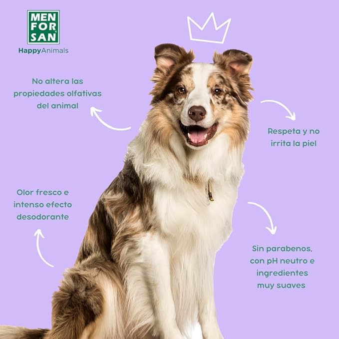 MENFORSAN Eau de Cologne Blackberry for dogs 100% Natural, Vegan-Friendly, Alcohol Free