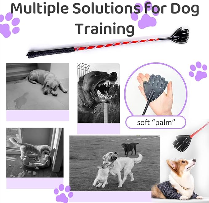Random 2 Colors Dog Training Stick Pole, Puppy Training Tools Whip with Anti-Slip Handle, Outdoor and Indoor Exercise Interactive Dog Pole for Small Medium Dogs (Random 2Colors)