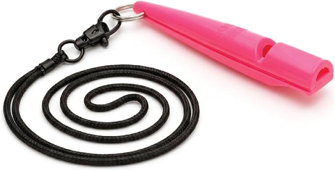 ACME 210.5 Professional Dog Training Whistle with Lanyard. BPA-Free Plastic. 90 dBA. Standardized 5700Hz Frequency for Smaller Dogs. Weatherproof. Made in The UK (Day Glow Pink)