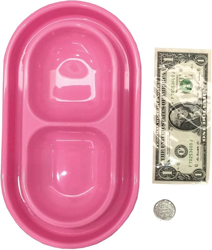 Cat Kitten Dish Dog Puppy Feeder Pet Bowl 3 Colors New Pink