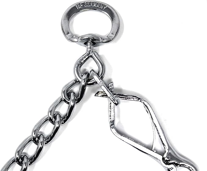Herm Sprenger Prong Dog Training Collar with Quick Release Buckle Ultra-Plus Chrome Plated Steel Pet Pinch Collar No-Pull Collar for Dogs Anti Pull Training Collar Made in Germany 4mm x 25in XL