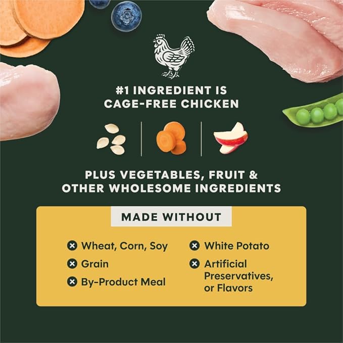 Instinct RawBoost Small Breed, Natural Dry Dog Food with FreshDried Raw, High Protein, Grain-Free Recipe - Real Chicken, 3.5 lb. Bag