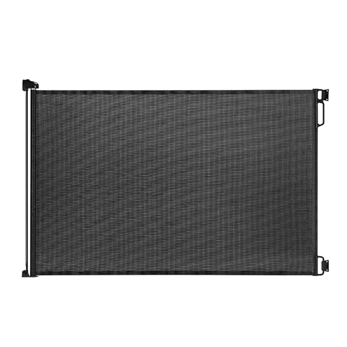 EasyBaby Extra Wide Retractable Baby Gates, 33" Tall, Extends up to 71" Wide, Black/Child Safety, Pet Gates for Stairs, Doorways, Hallways, Indoor and Outdoor