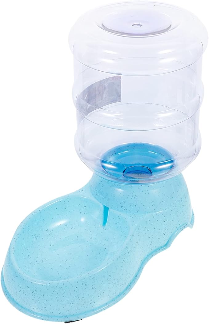 Dog Automatic Drinking Fountain Pet Food Bowl Dispenser 3.8l Capacity Skid- and Leakproof Design