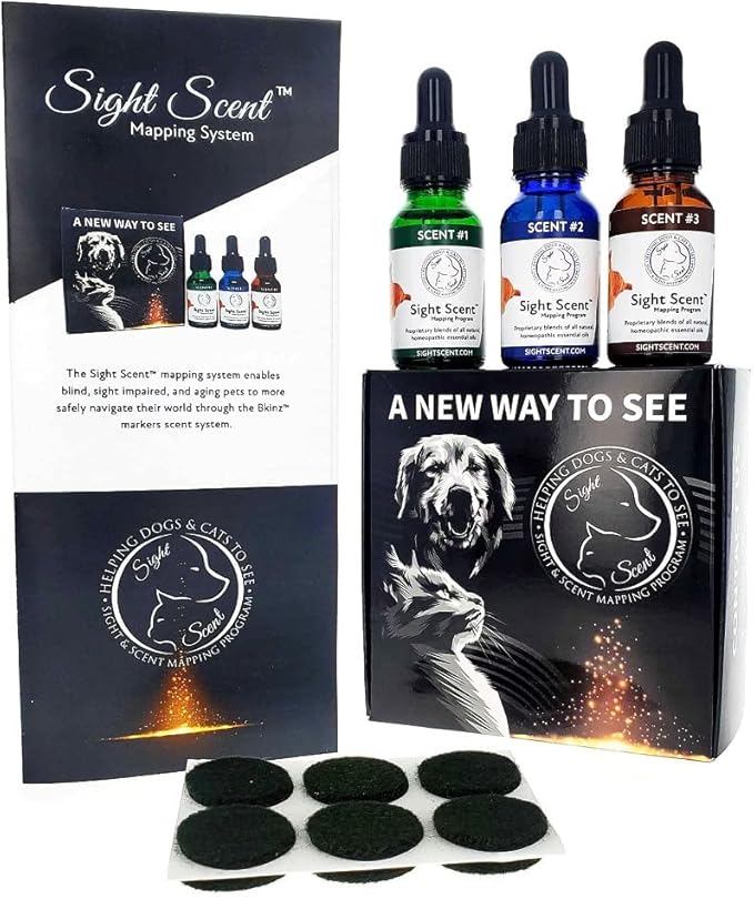 Sight and Scent Mapping Program for Blind or Sight Impaired Dogs and Cats, Set of 2, One for You and One for Friend/Family