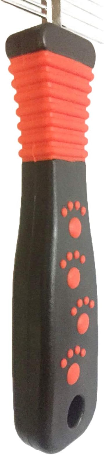Metal Dog Combs for Grooming Shedding Dematting Stainless Wide Tooth for Long and Short Hair Deshedding Tools Greyhound Siberian Husky Gifts Hair Brush Small and Large Dogs Cats Undercoat Supplies