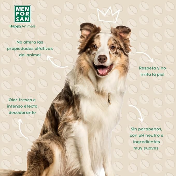 MENFORSAN Eau de Cologne Coconut for dogs 100% Natural, Vegan-Friendly, Alcohol Free