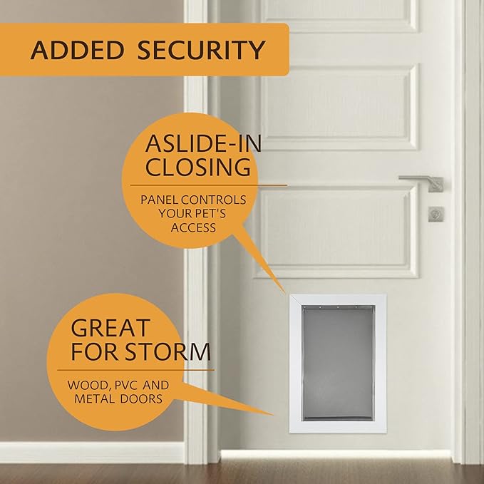 Extra Large Replacement Dog Door Flap Compatible with PetSafe Measures 13 3/4” x 24 3/8” PAC 11-11040, Durable and Flexible