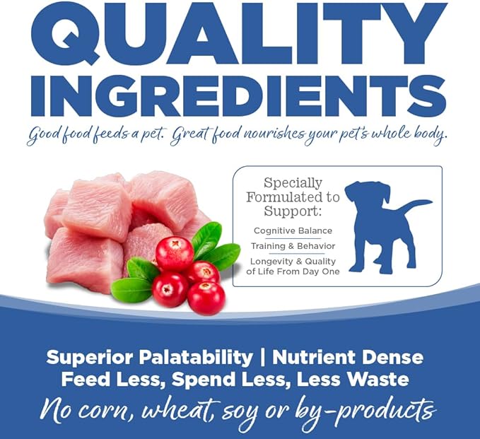 NutriSource Pure Vita Turkey & Cranberry Puppy Food, 4LB
