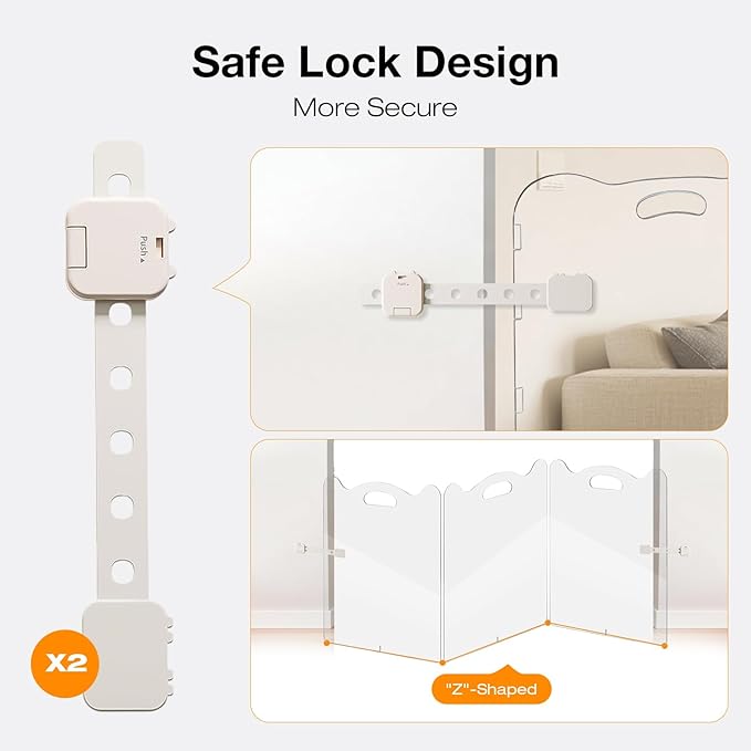 24"Tall Clear Dog Gate Acrylic,3-Panel Clear Pet Gate Foldable,Fluorescent Sticker,Avoid Collision At Night,Safety Lock For More Security,For Doorway,Stair,Protect Decoration,For Small And Medium Pet