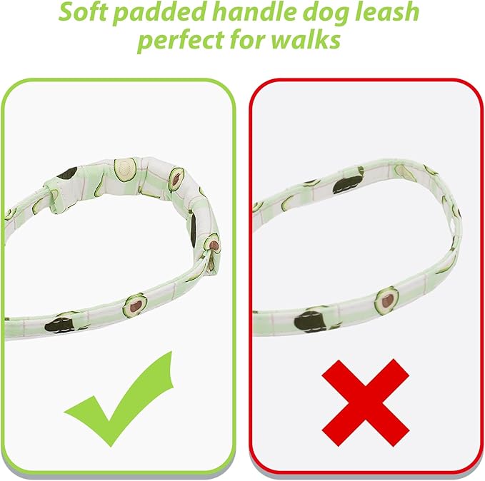 Dog Collar and Leash Set Adjustable Girls Puppy Floral Collars with Bow Tie for Small Medium Large Dogs(S, Avocado)