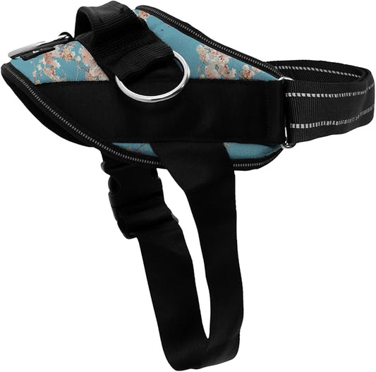 ShawnCo Essential Dog Harness, No-Pull Pet Vest with 3 Leash Clips, No Choke, Reflective, Adjustable and Padded, for Easy Walking and Training for Small, Medium and Large Dogs (Freckle's Garden, XS)