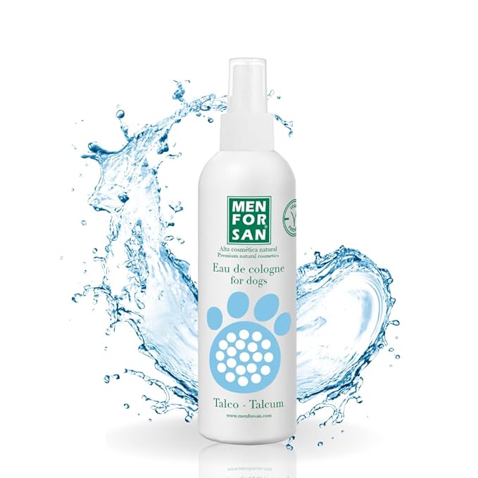 MENFORSAN Eau de Cologne Talcum for dogs 100% Natural, Vegan-Friendly, Alcohol Free