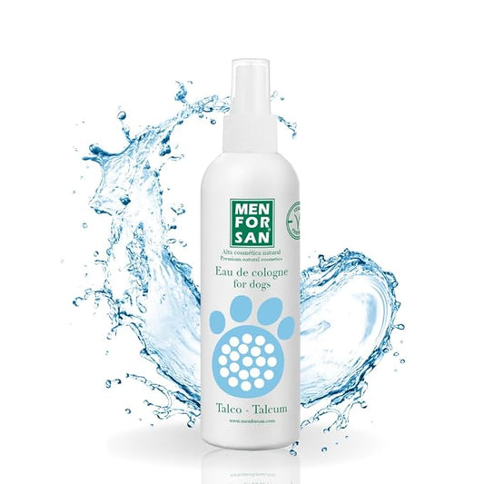 MENFORSAN Eau de Cologne Talcum for dogs 100% Natural, Vegan-Friendly, Alcohol Free