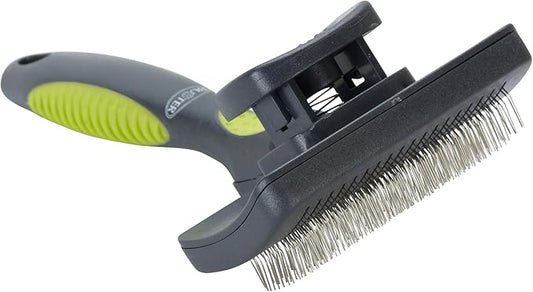 Kruuse Buster Small Premium Undercoat Rake – Fixed Pins for Gentle, Efficient Grooming