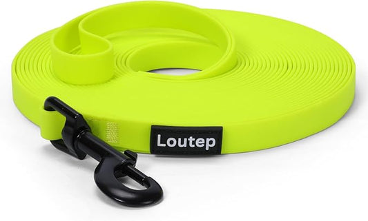 Waterproof Dog Leash 10ft, 16ft, 30ft, 50ft PVC Recall Long Line Dog Leash Beach Swimming Tracking Training Dogs Lead for Small, Medium and Large Dogs