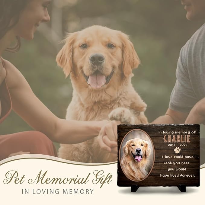 If Love Could Have Saved You Personalized Stepping Stones Outdoor - a Tribute to Beloved Pet, Cat, Dog Death - Sympathy Pet Memorial Stone for Loss of Dogs, Cats