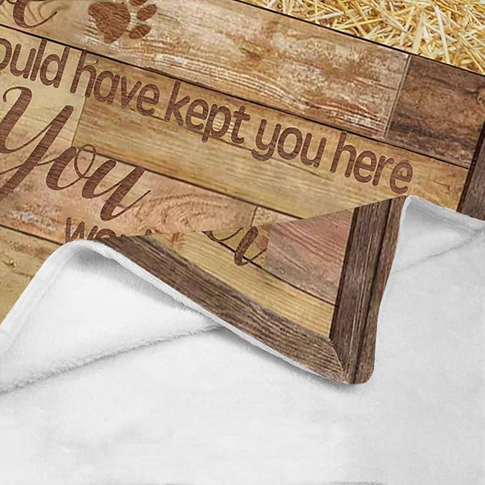 Artsadd Personalized Dog Memorial Blanket with Pictures & Name - Custom Pet Remembrance Throw for Bed - Sympathy Gift Made in USA