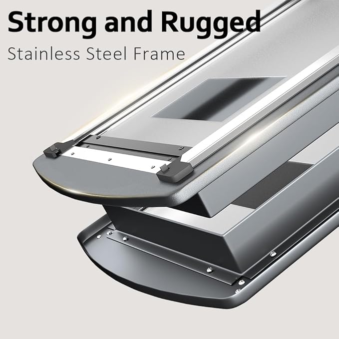 [MAVRICPOWER] Steel Medium Dog Door for Door & Thin Wall, Doggie Door with Two Sliding Panels for Extreme Weather,Never Rust Small Pet Door for Small Dog and Large Cat Up to 40 lbs