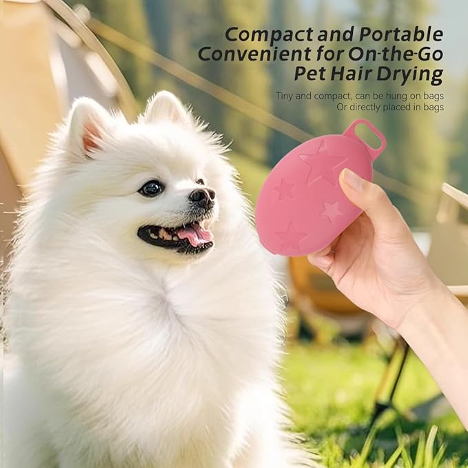 3-in-1 Pet Grooming & Hair Removal Set, Dog Cat Comb Kit, Electrostatic Fur Remover, Compact Elliptical Storage Case, Portable for Travel - Fits Long Haired Dogs, Indoor Cats, Poodles