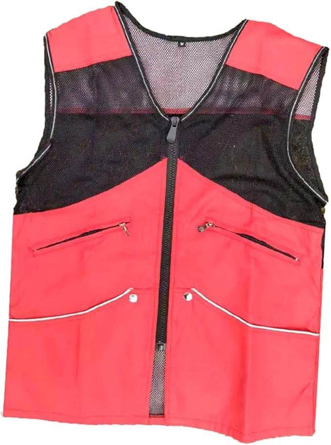 Dog Training Vest for Handlers Breathable Dog Trainer Vest for Agility Obedience Training Handler Dog Trainer Outdoor Backpacking, Red, M