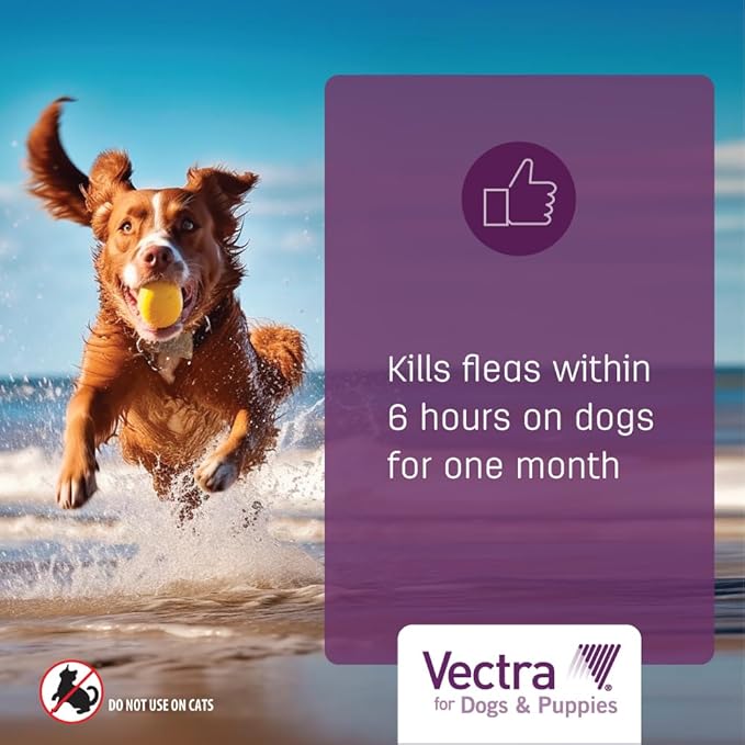 Vectra® for Dogs & Puppies Flea Treatment & Prevention for Large Dogs (56-100 lbs.) 6-Month Supply