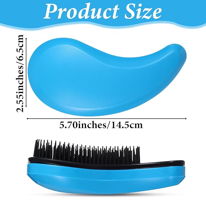 Small Dog Brush Puppy Brush for Small Dogs Portable Puppy Brush Grooming Tool Reduces Shedding & Tangles for Shih Tzu, Yorkie, Teddy, Chihuahua (Blue)
