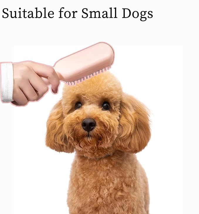 Scalable Small Grooming Dog Brush, Puppy Massaging Hair Brush, for Small Dogs Cats Rabbits of All Hair Types (Blue)