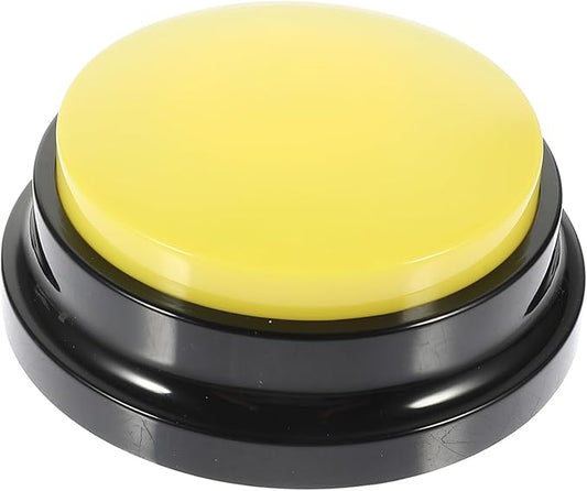 TOYANDONA Interactive Talking Dog Button Sound Box Household Recording Pet Buzzer for Training Communication 3.34X3.34X1.57 Inch