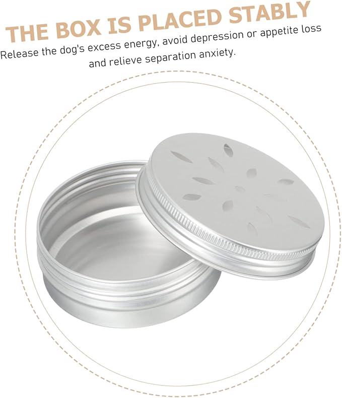 balacoo 30 pcs Dog Scent Training Containers Hollow Scent Work Tins Lids Dog Odor Training Tool Supplies