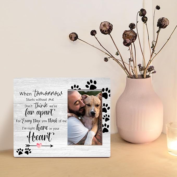 Orchroma Pet Memorial Gifts for Dogs,Loss of Dog Sympathy Gift,Dog Memorial Gifts for Loss of Dogs,Pet Memorial Picture Frame,4 x 6 Inch Photo