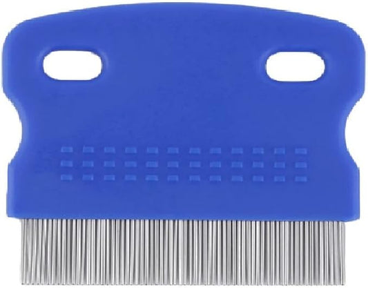 Dog Comb for Removes Tangles and Knots - Undercoat Rake for Dogs- Grooming Tool with Stainless Steel Teeth and Ergonomic Grip Handle Pet Hair Comb for Home Grooming
