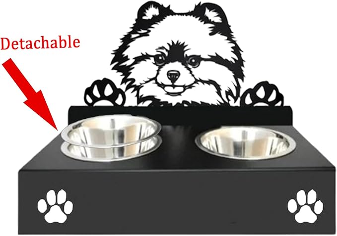 Personalized Dog Bowl Laser Engraved Custom Pet Name,Pet Feeding Supplies Bowl Stainless Steel Dog Food and Water Dishes Gift for Pet Lovers (Hiromi Dog)