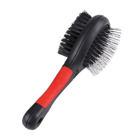 KUIDAMOS Groomer's Best Small Combo Brush,Dual-Sided Action Dog Grooming Combo Brush for Pets,Versatile Brushes for Grooming Dogs(L)