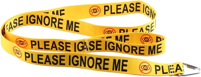 JXGZSO Please Ignore Me in Training Dog Lead Reactive Dog Give Me Space Puppy Leash Wrap Rescue Puppy Lead (Please Ignore Me DL)