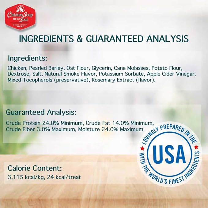 Chicken Soup for the Soul All Natural Premium Savory Sticks Soft & Chewy Dog Treats, Real Chicken First Ingredient, No By-Products, Artificial Colors, Flavors or Preservatives, Chicken, 5oz