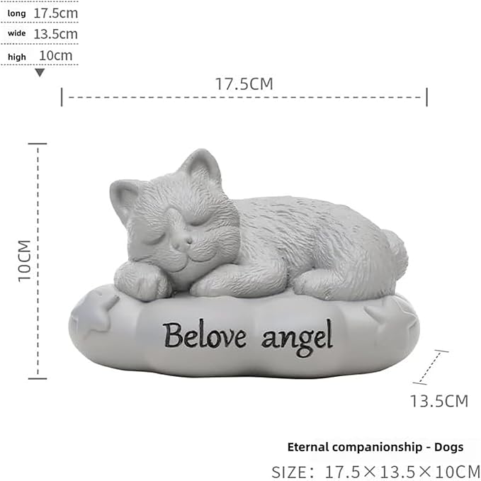 pet Memorial Stones，pet Grave Markers， Grave Marker,pet Headstone，Resin Material, Durable and Environmentally Friendly，for pet Memorial Gifts (Dog)