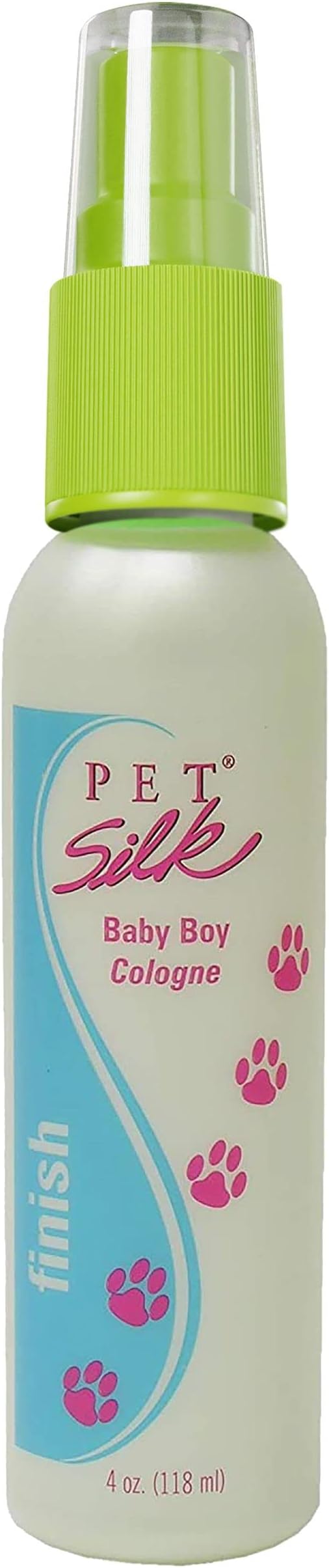 PET SILK Baby Boy Cologne, Made especially for Puppies and Kittens, Fresh Smell, Long Lasting Baby Powder Scent, Instantly Deodorizes unwanted Pet Odors (4oz)