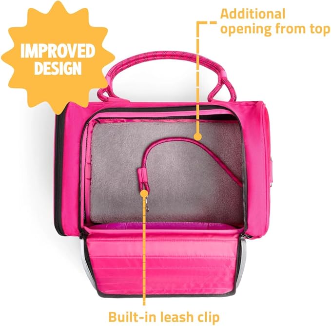 ROVERLUND Airline-Compliant Pet Carrier | Includes Leash | for Pets up to 20lbs