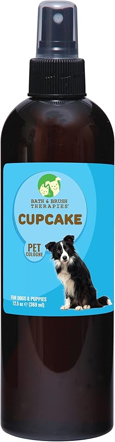 Showseason Animal Products Bath & Brush Therapies® Cupcake Pet Cologne 12.5 oz. For Dogs | Long-Lasting Odor Eliminator | Paraben-Free | Biodegradable and Non-Toxic | Made in USA