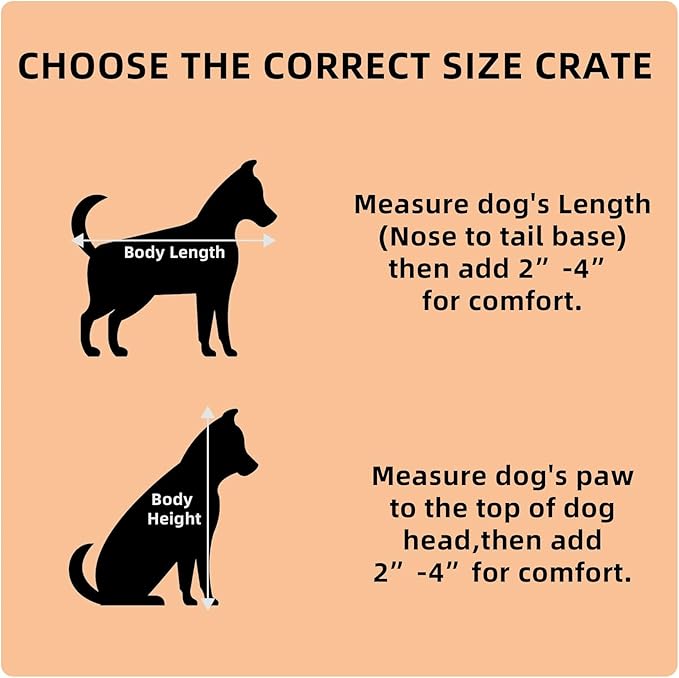 48Inch Heavy Duty Dog Crate, Rust Resistant Folding Metal XXXL Widened Base Dog Kennel, Upgraded Latch, Removable Tray, and Wheels with Brakes, Suitable for Medium to Extra-Large Dog