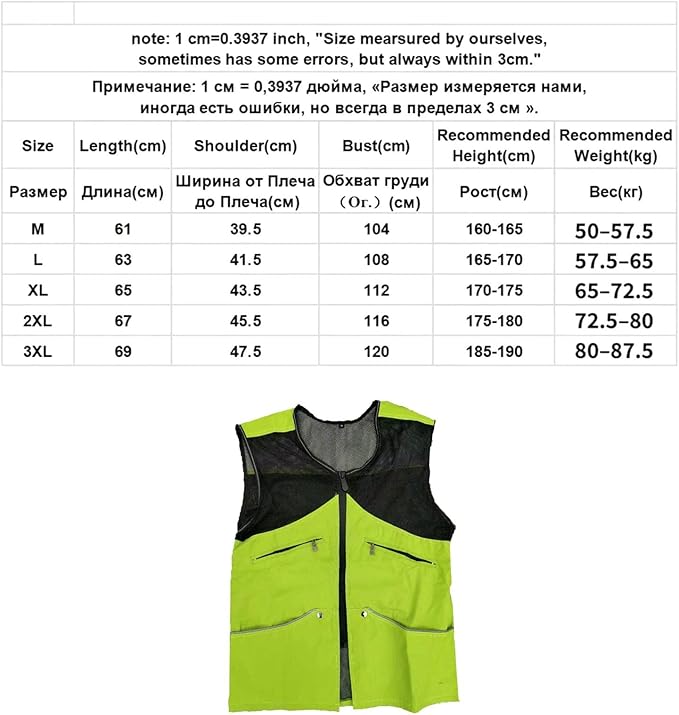 Dog Training Vest for Handlers Breathable Dog Trainer Vest for Agility Obedience Training Handler Dog Trainer Outdoor Backpacking, Green, XL