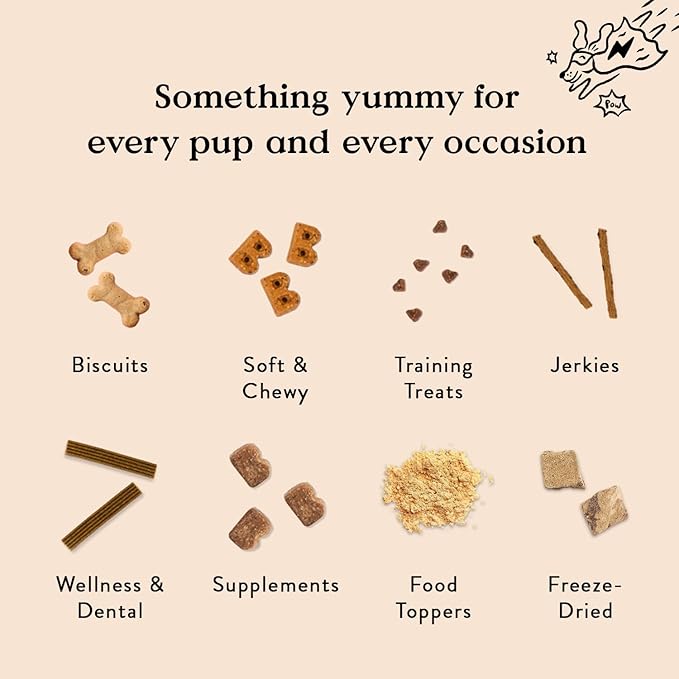 Bocce's Bakery Oven Baked Bedtime Tea Treats for Dogs, Wheat-Free Everyday Dog Treats, Made with Real Ingredients, Baked in The USA, All-Natural Biscuits, Banana, Vanilla, & Lavender, 5 oz