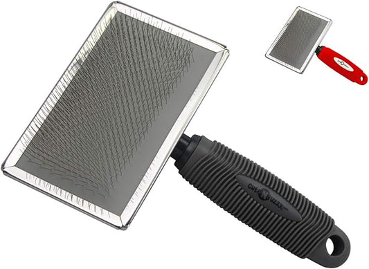 Premium Pet Slicker Brush, Grey, Large