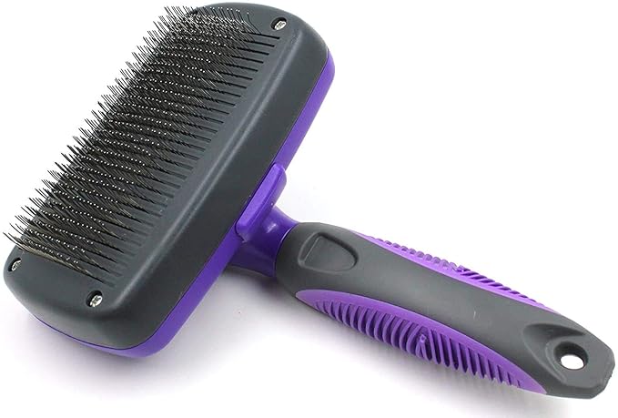 Whizzotech Self Cleaning Slicker Brush Dog And Cat Brush Gently Removes Loose Undercoat, Mats and Tangled Hair