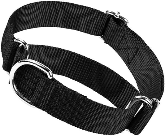 Martingale Collar for Dogs, No Pull Dog Collars for Large Dogs Heavy Duty No Slip Training Dog Choker Collar for for Small Medium Large Dogs (Black, M)