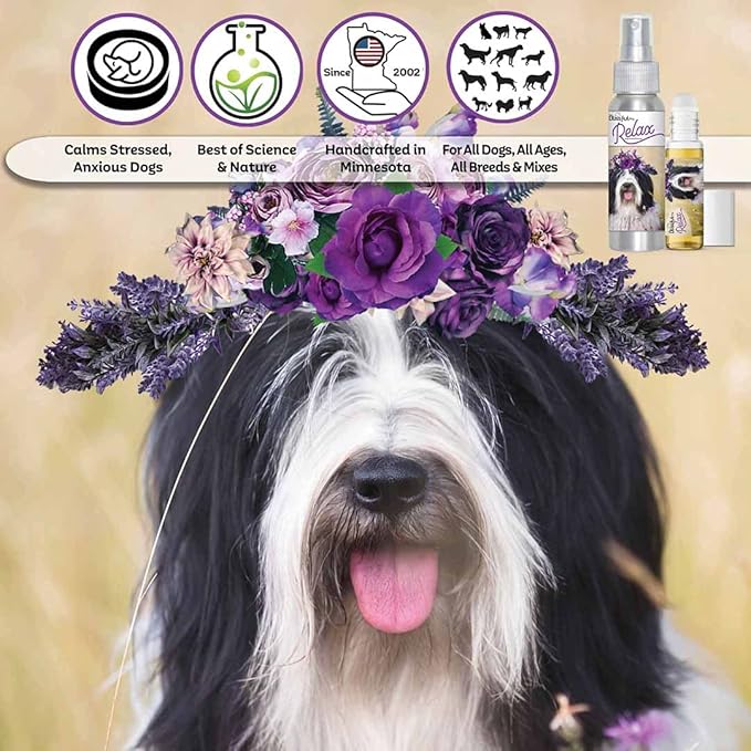 The Blissful Dog Tibetan Terrier Relax Dog Aromatherapy, 0.45-Ounce Roll-On