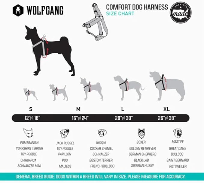 Wolfgang Heavy Duty Adjustable Dog Harness, Pull-Tested to Over 800 lbs for Walking & Training, HoundsPink Print, Small