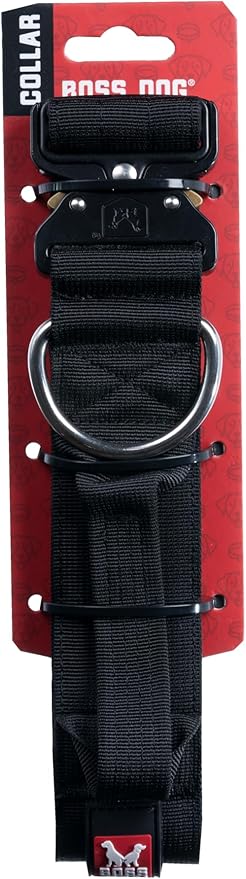 Boss Dog Tactical Collar, Black, X-Large