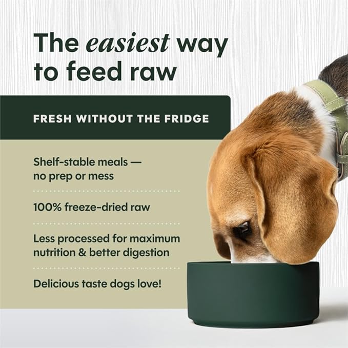 Instinct FreshDried Bites, Natural Freeze-Dried Dog Food, Grain-Free - Grass-Fed Beef, 3 oz. Bag